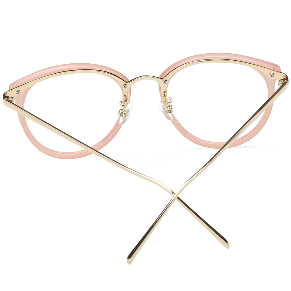 SojoS Lentes Transparentes Redondas Clasicas Mujer SJ5969