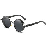 Youtato Gafas de Sol polarizadas reflexivas Redondas Retro del Hippie con el Pequeño Marco de Metal 47m m para Las Mujeres/los Hombres