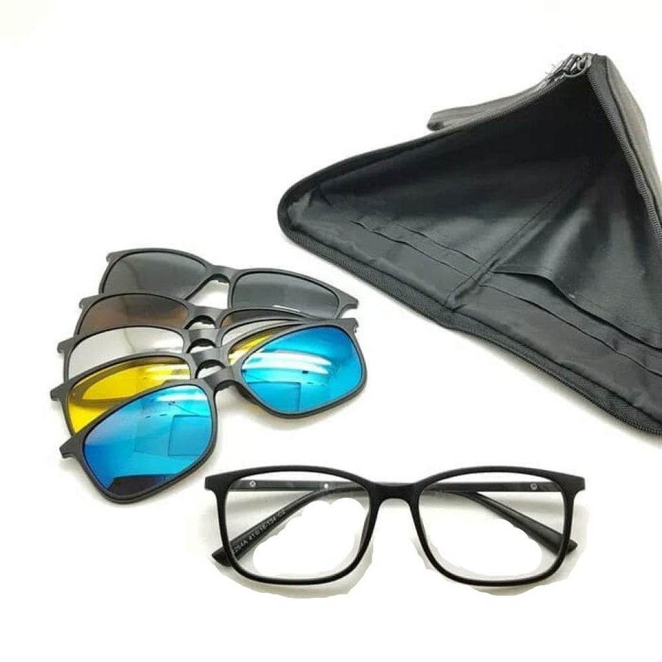 Blanco Lentes De Sol y Armazón