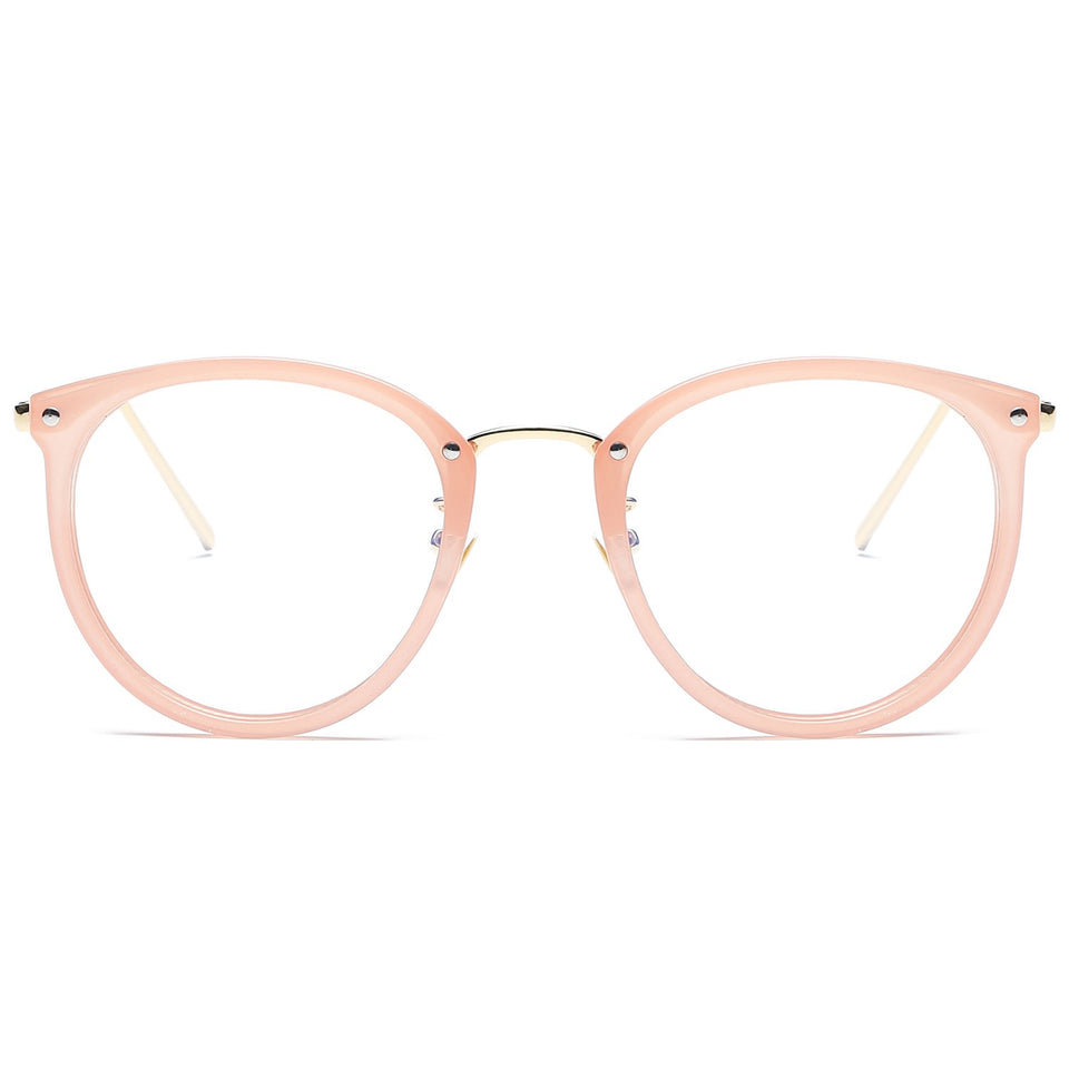 SojoS Lentes Transparentes Redondas Clasicas Mujer SJ5969
