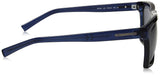 Calvin Klein R737S - anteojos de sol cuadradas para hombre, azul marino (Crystal Navy), 57 mm