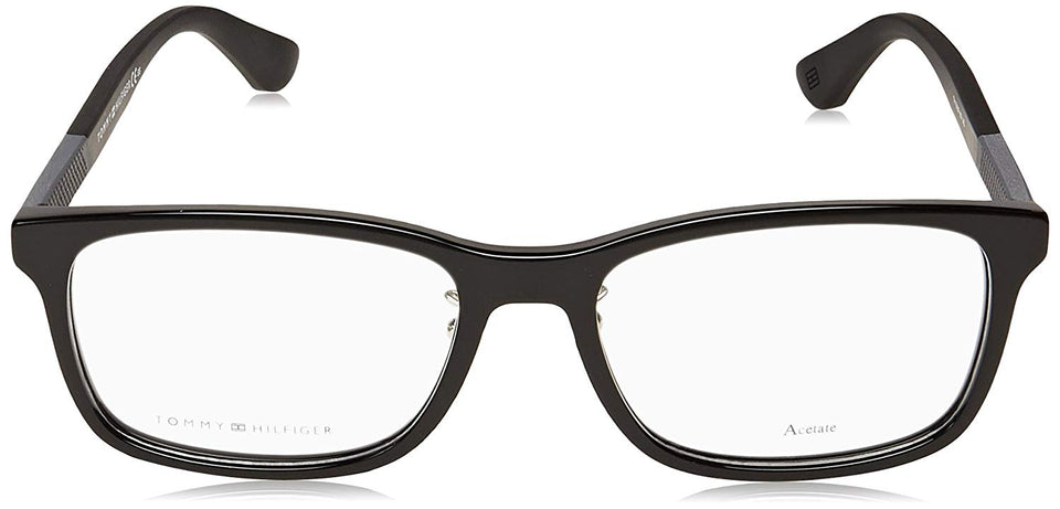 Tommy Hilfiger 1568-F Monturas de Gafas para Hombre, Black, 55 mm