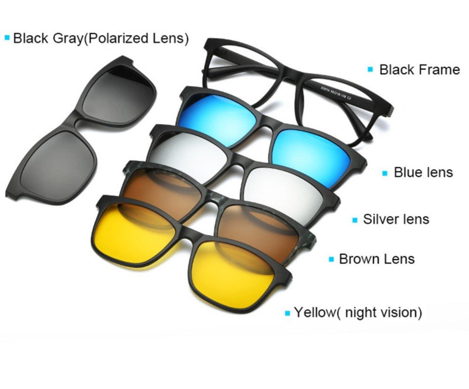Blanco Lentes De Sol y Armazón