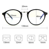 Cyxus Lentes Transparentes vidrios ordinarios clásico Retro Redondo Marco Gafas Unisexo(Hombres/Mujeres) Ligeras cómodas