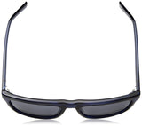 Calvin Klein R737S - anteojos de sol cuadradas para hombre, azul marino (Crystal Navy), 57 mm