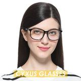 Cyxus Filtro de luz Azul [Mejor Dormir] Gafas de computadora Unisexo（Hombres/Mujeres Bloqueo UV Gafas de Lectura,Lentes Transparentes