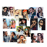 Youtato Gafas de Sol polarizadas reflexivas Redondas Retro del Hippie con el Pequeño Marco de Metal 47m m para Las Mujeres/los Hombres