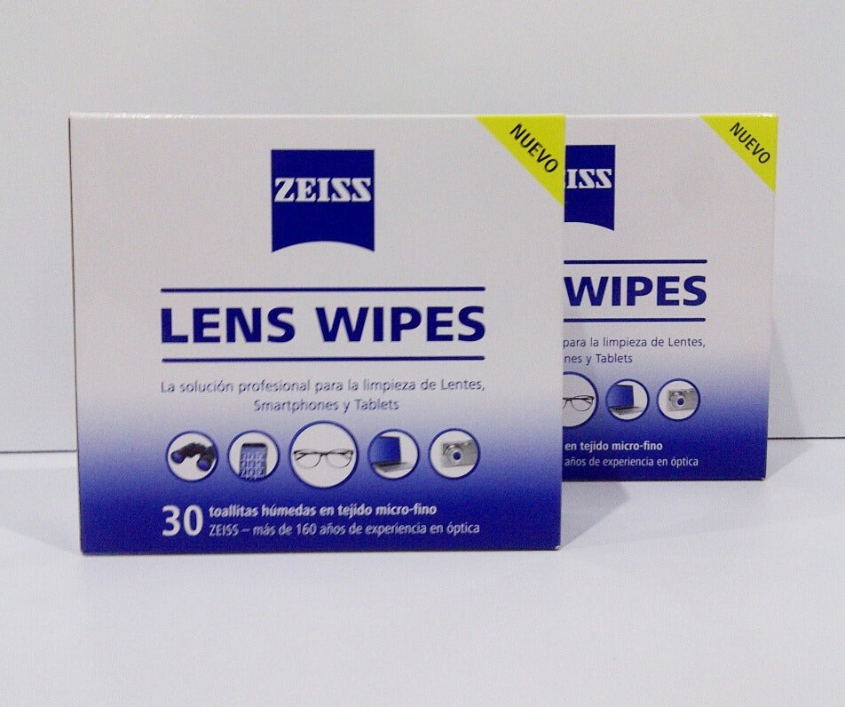Zeiss 80ct Toallitas Humeda Cleaning Wipes para Lentes